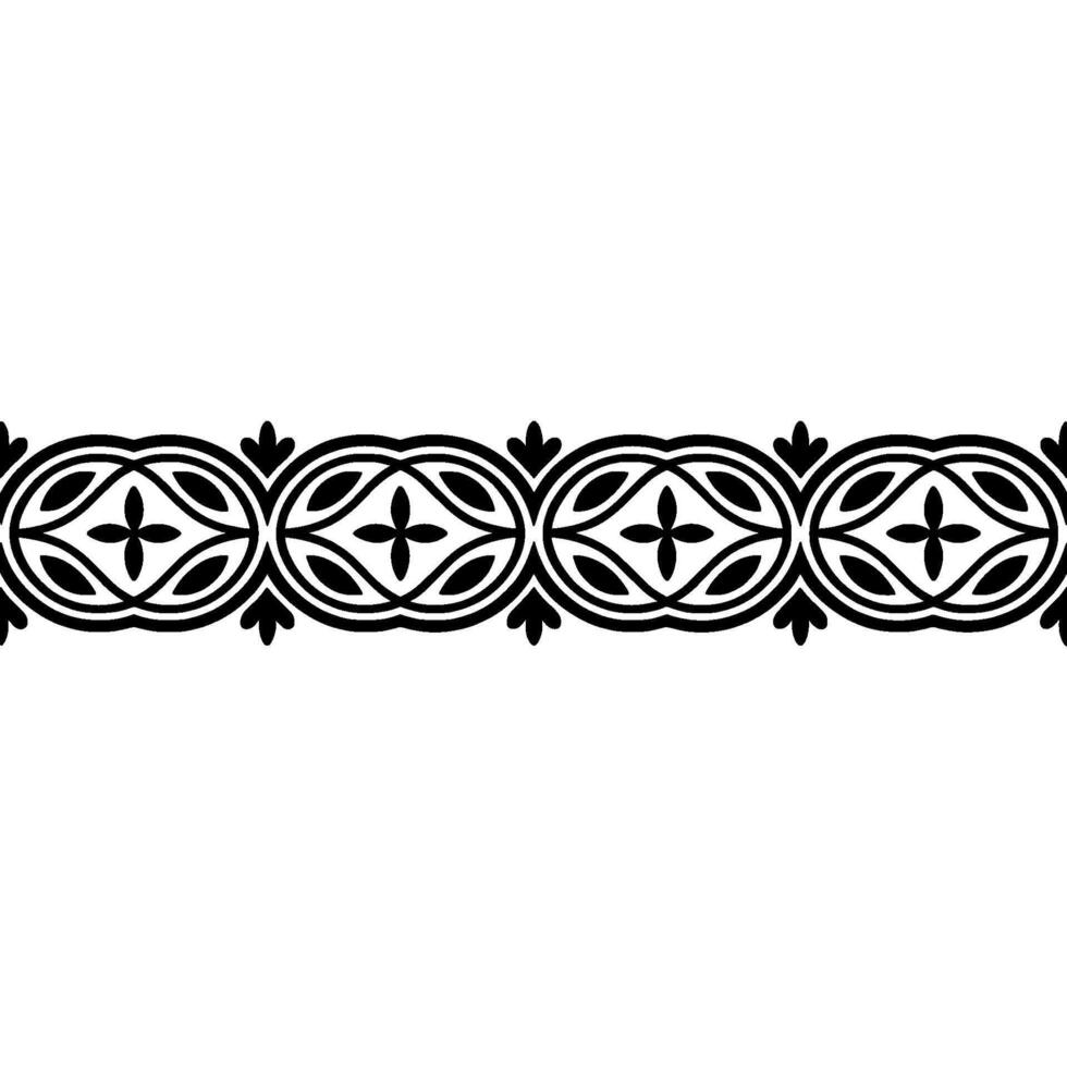 Intricate Black Border, Decorative Pattern, Vintage, Ornament vector