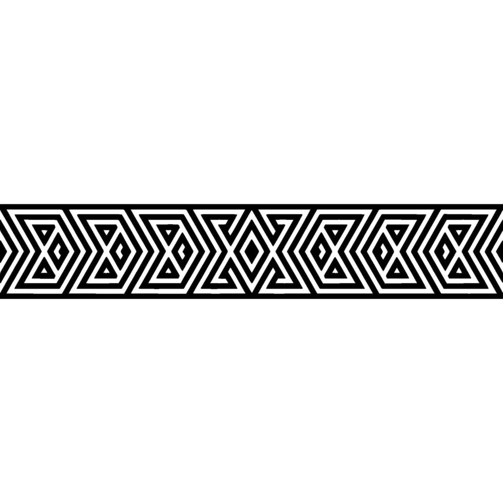 Geometric Border, Minimalist Pattern, Black White, Abstract vector