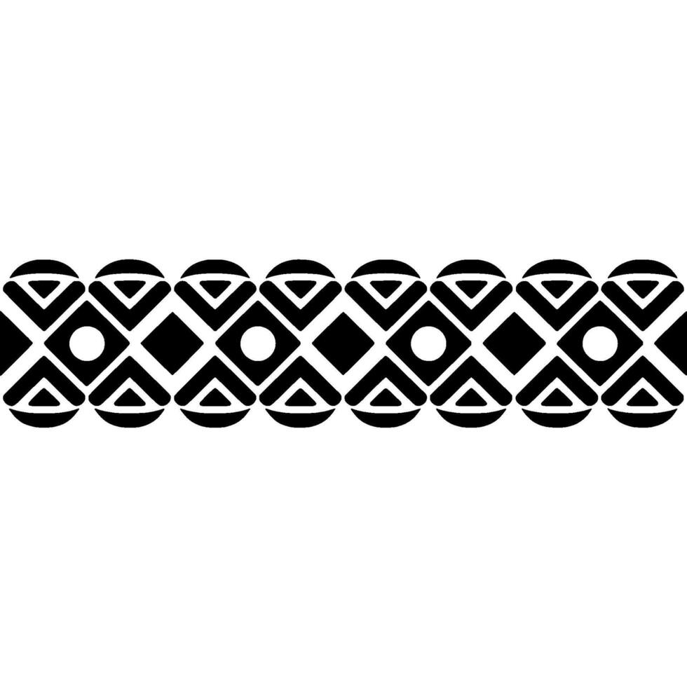 Geometric Tribal Border, Minimalist - Shape vector