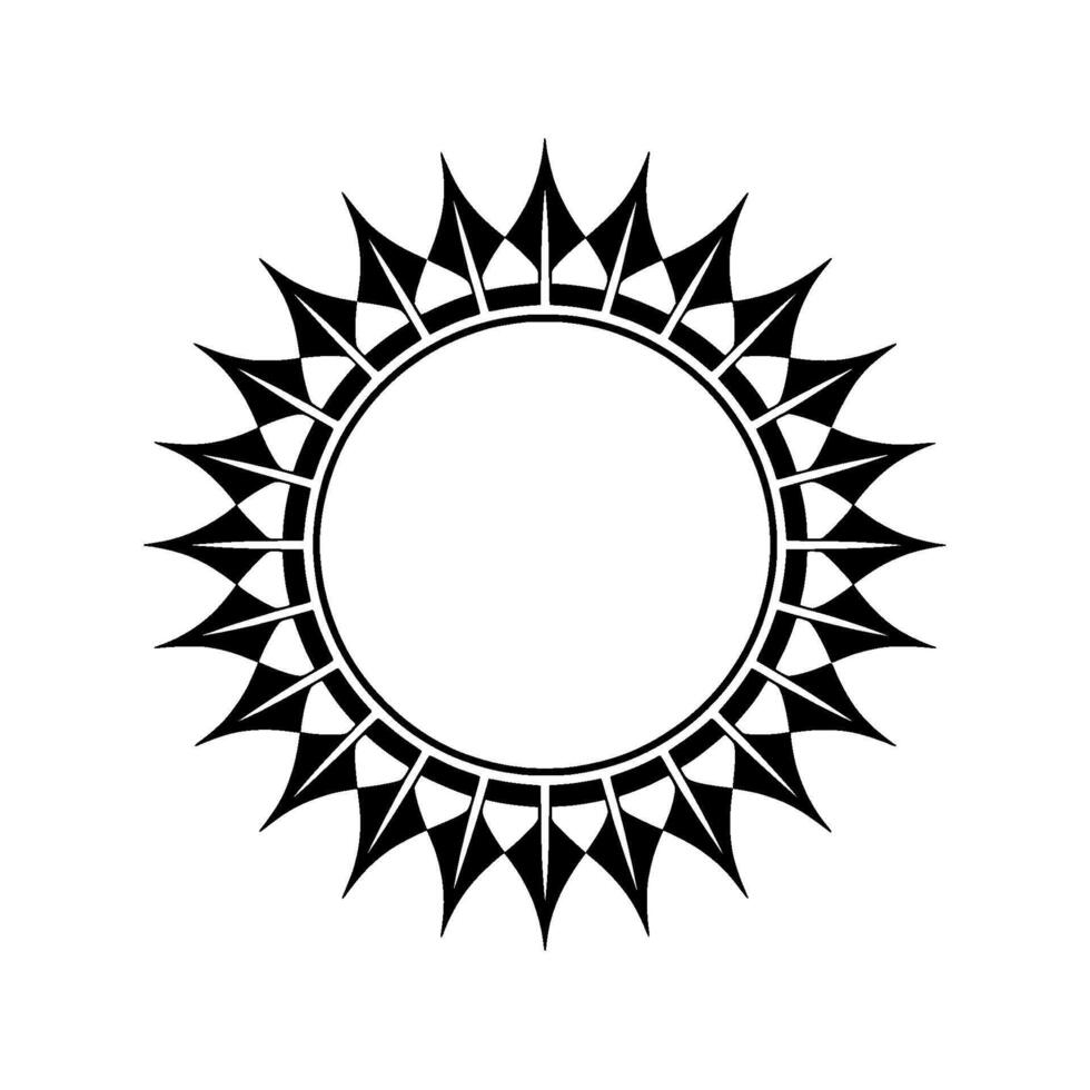 Geometric Sunburst, Minimalist , Circular Motif, Pattern vector