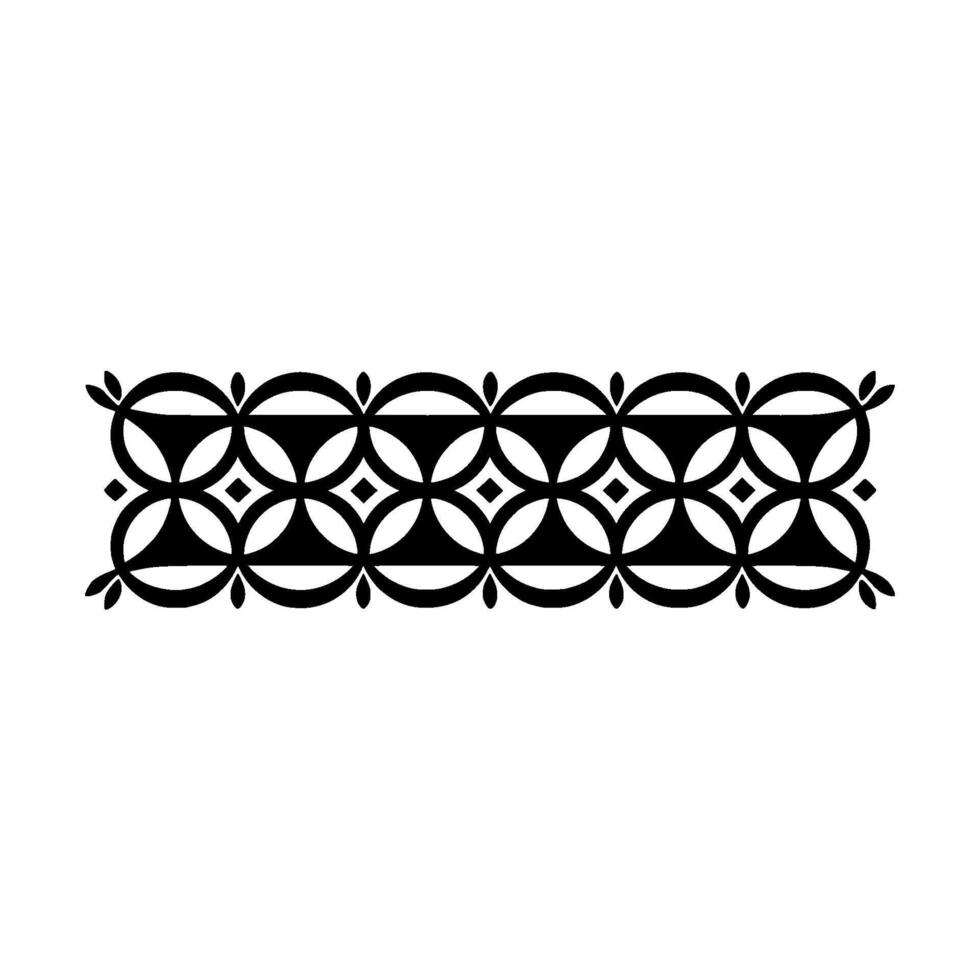 Intricate Black Border, Decorative Pattern, Vintage - Ornament vector