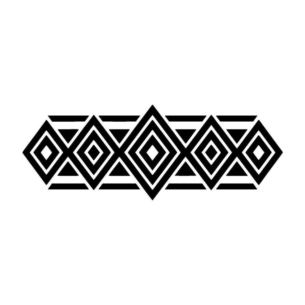Geometric Diamond Border, Minimalist , Modern Pattern - Linear vector