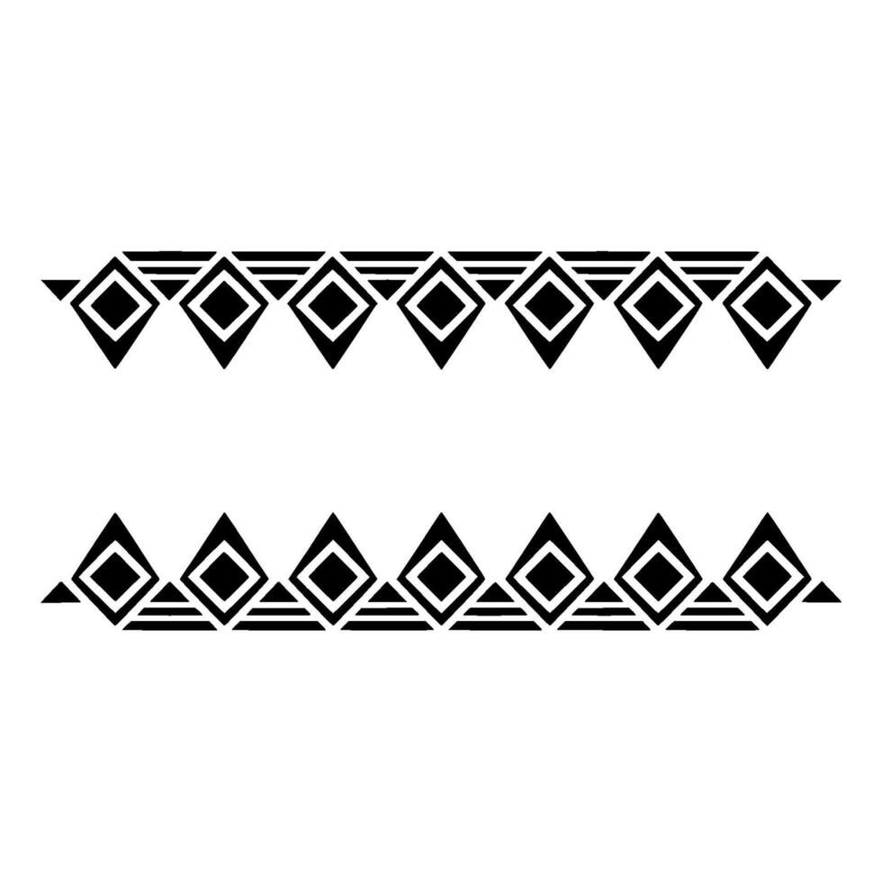 Geometric Deco Border, Modern Abstract, Diamonds vector