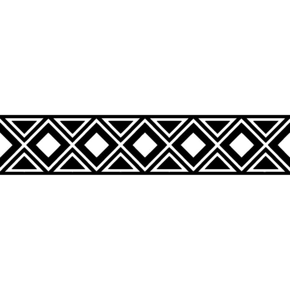 Geometric Deco Border, Black White, Minimalist, Abstract vector