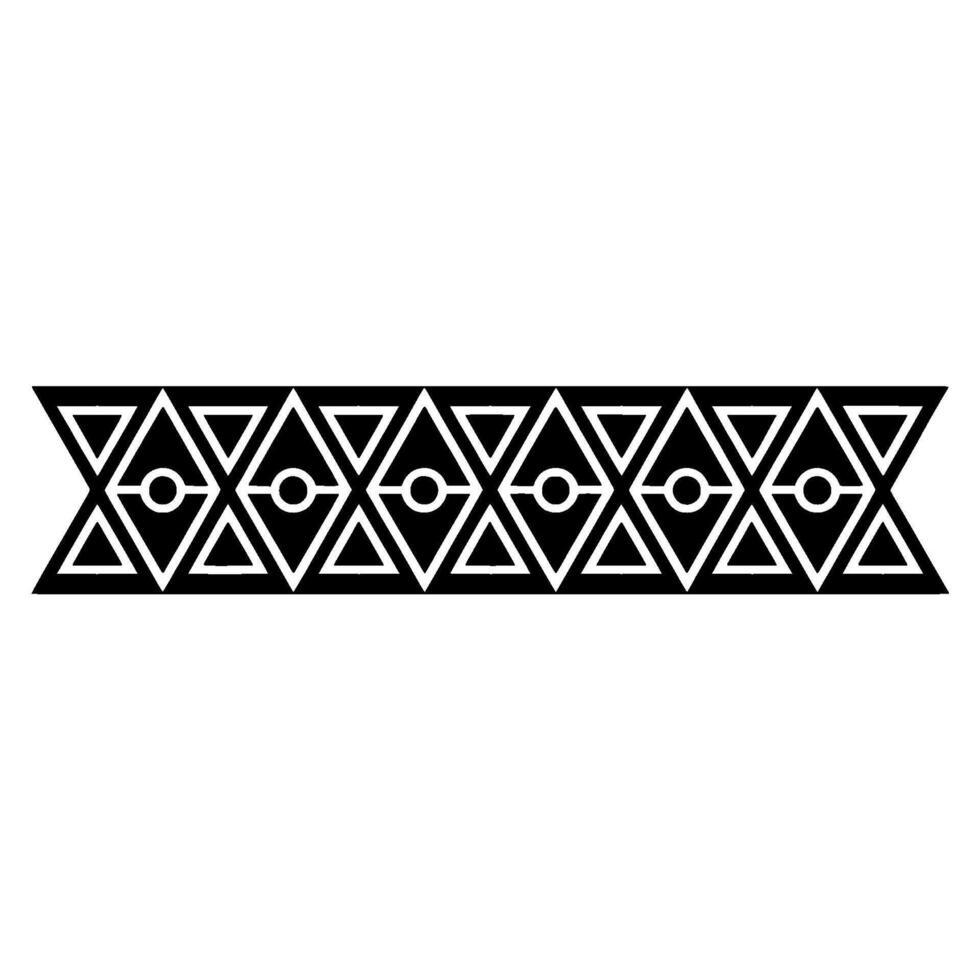 Geometric Tribal Border, Minimalist, Layout vector
