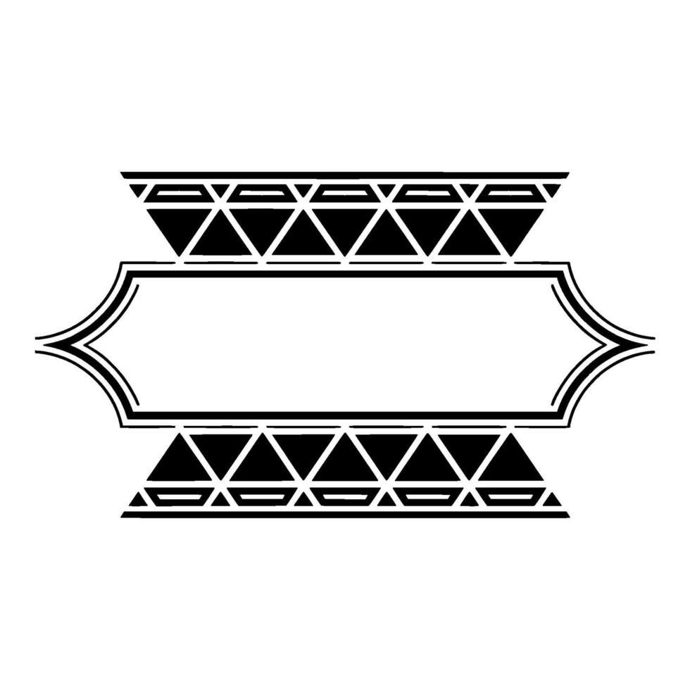 Geometric Deco Border, Minimalist , Elegant Frame vector