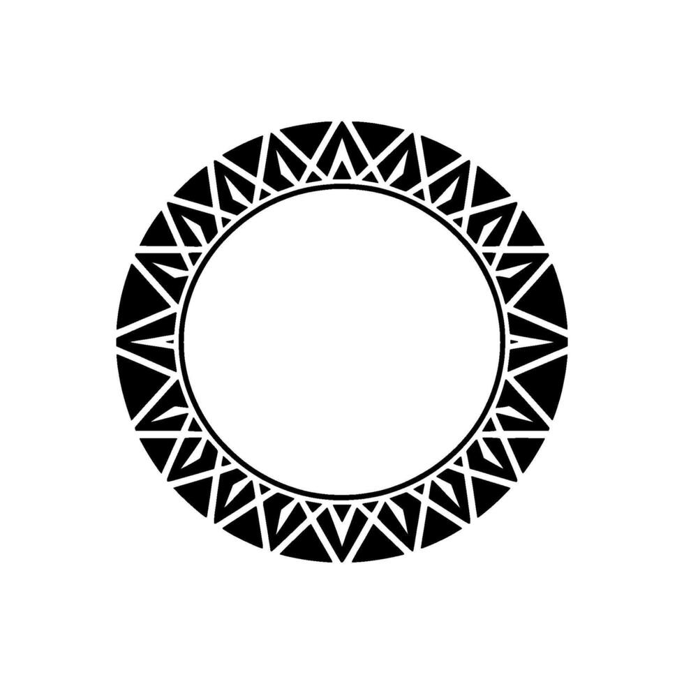 Geometric Circle Frame, Minimalist , Abstract Pattern, Radial vector