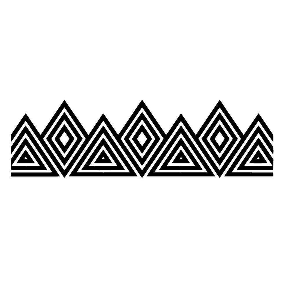 Geometric Deco Border, Stylized Pattern vector