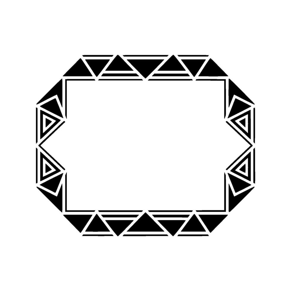 Geometric Deco Frame, Minimalist , Blank Canvas, Geometry vector