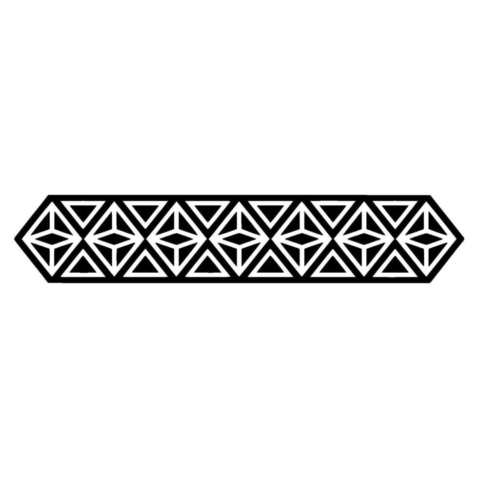 Geometric Hexagonal Pattern, Minimalist , Black and White vector