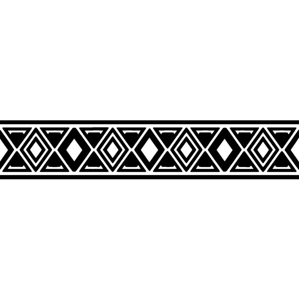 Geometric Deco Border, Black White, Art Deco Pattern vector