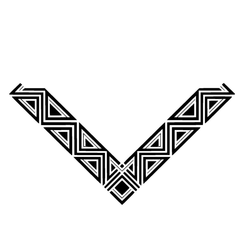 Geometric V-Shape, Minimalist , Black White vector