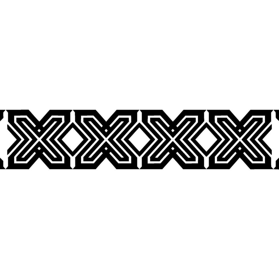 Geometric Border, Intricate Pattern, Minimalist - Abstract vector