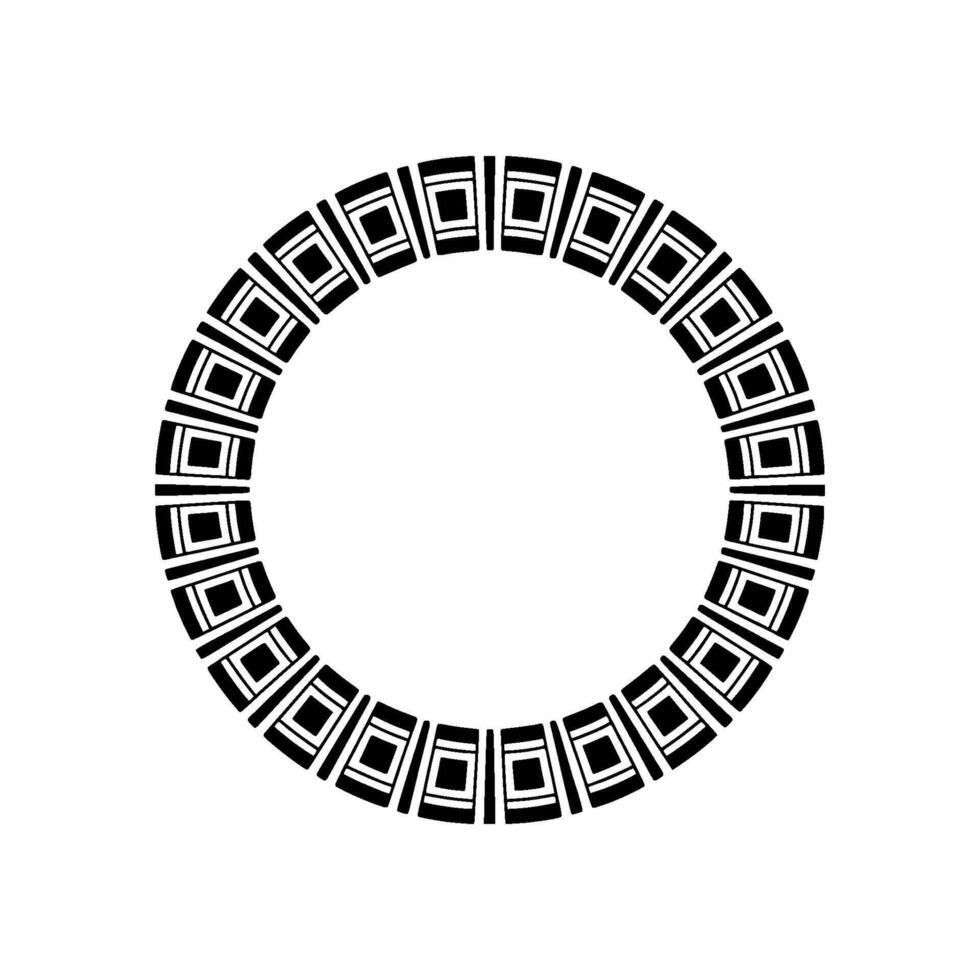 Geometric Circle Pattern, Minimalist , Modern Motif vector