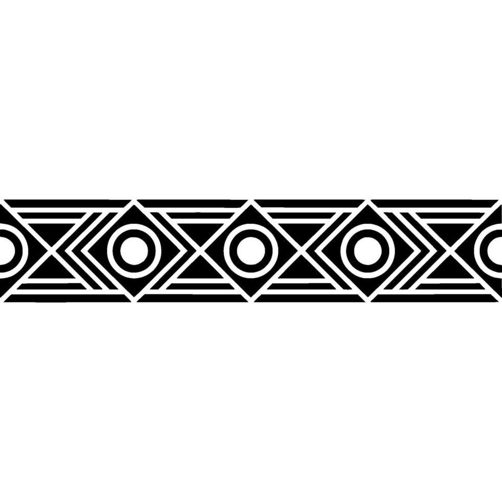 Geometric Deco Border, Streamlined , Minimalist Pattern vector