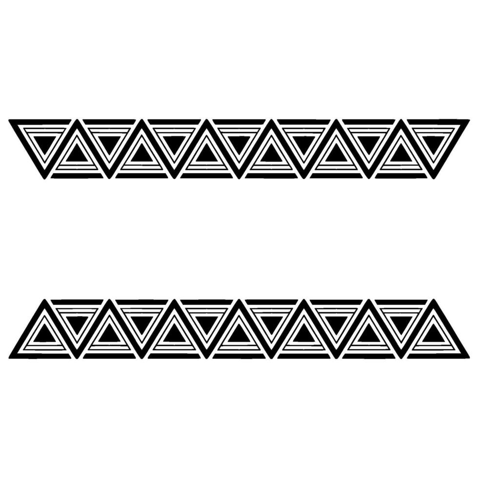 Geometric Border, Minimalist Pattern, Modern, Triangles vector