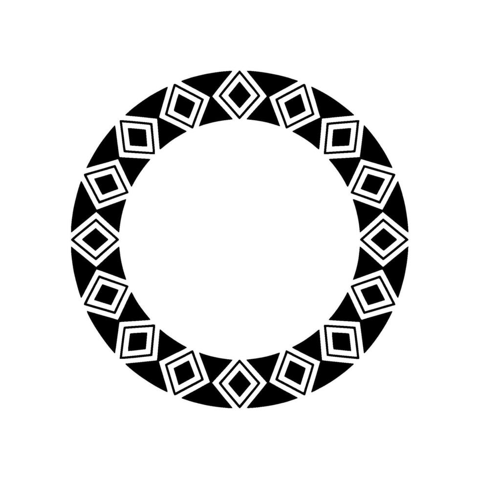 Geometric Circle Border, Minimalist , Abstract Pattern vector