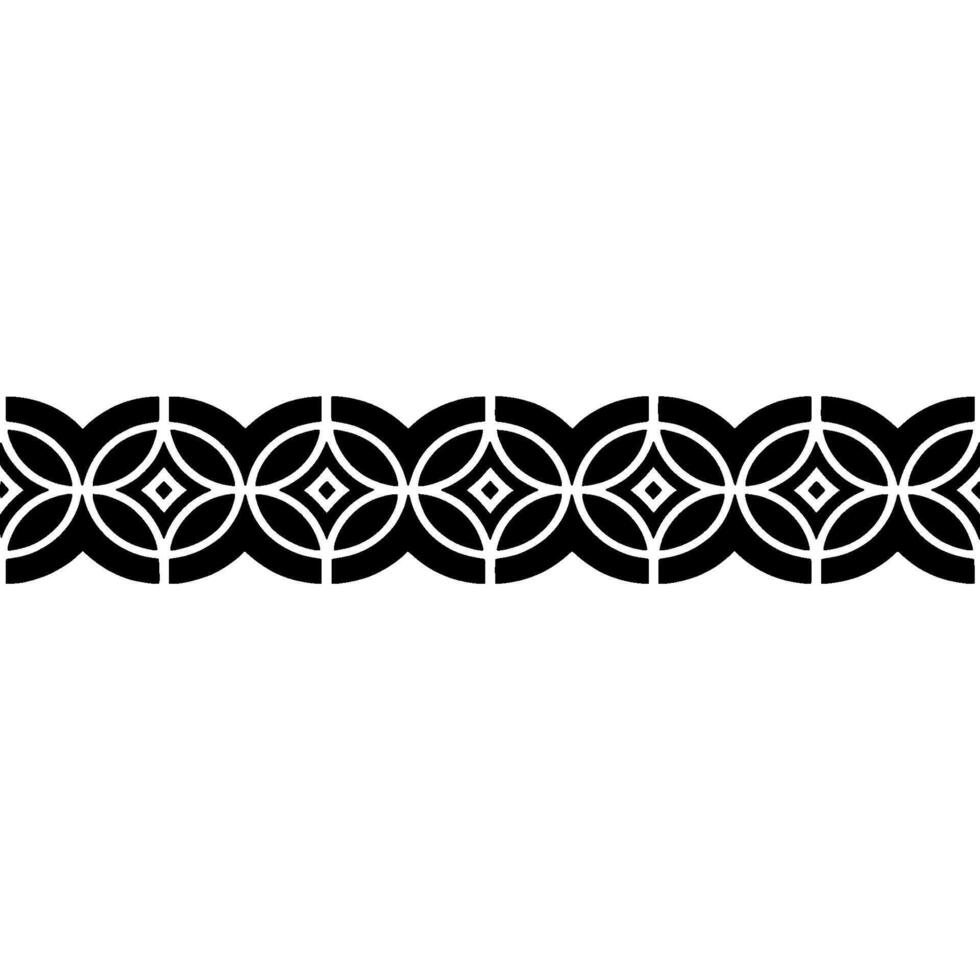 Intricate Celtic Border, Geometric Pattern, Vintage - Texture vector