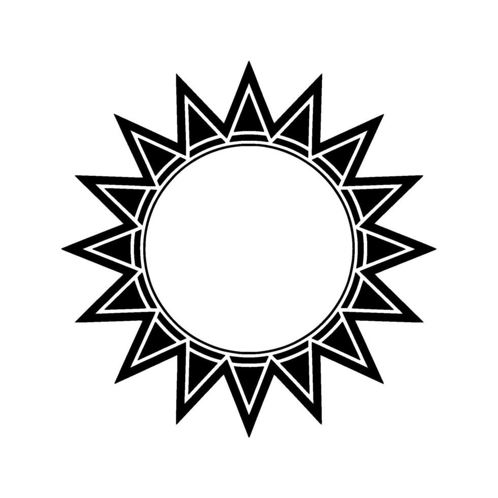 Geometric Sunburst, Minimalist , Circular Motif, Sun vector