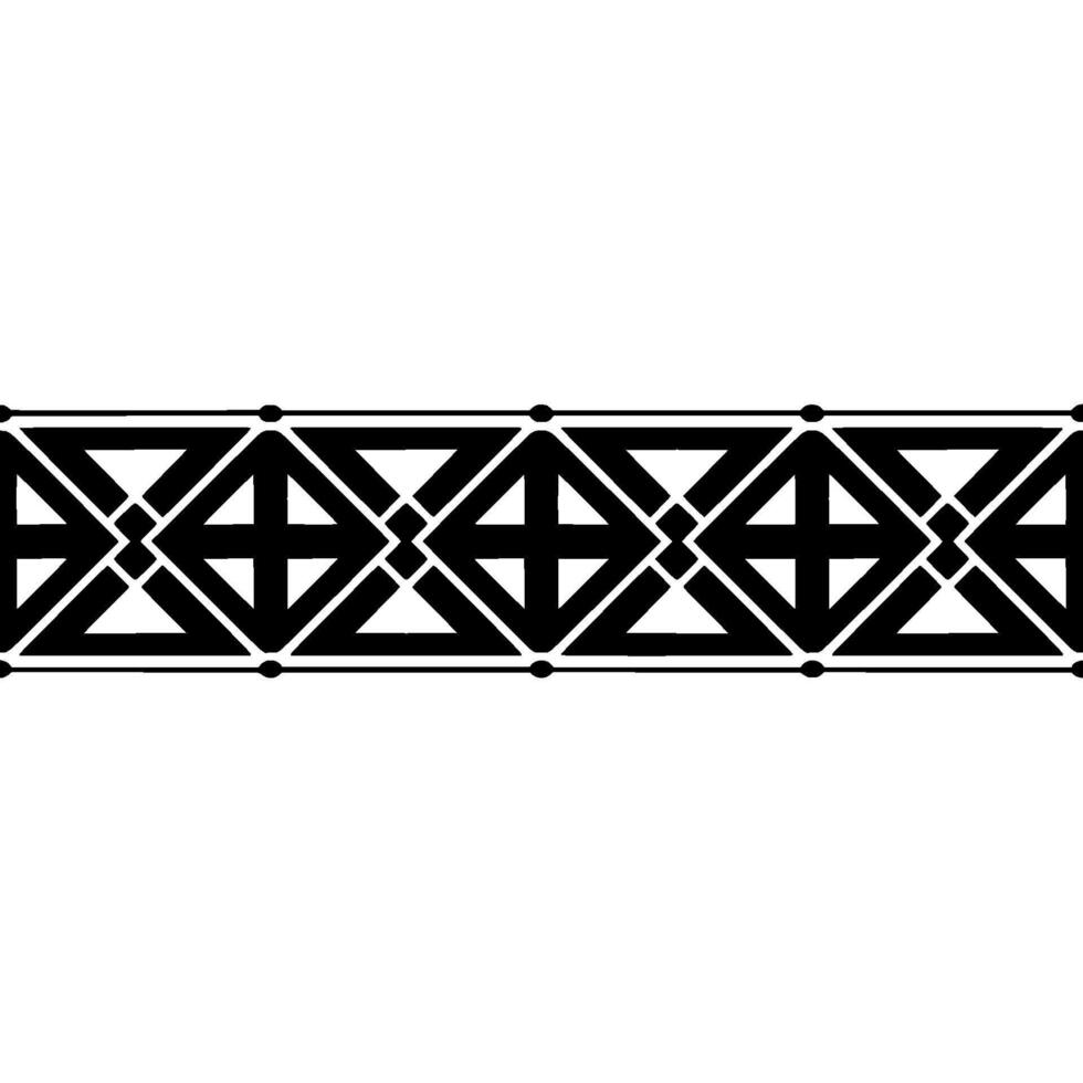 Geometric Border, Art Deco Pattern, Minimalist - Repeating vector