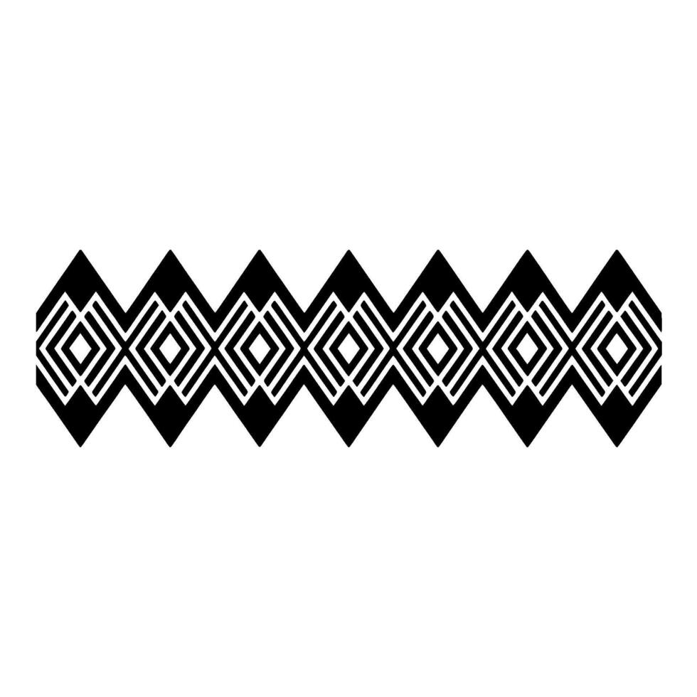 Geometric Zigzag Border, Minimalist - Pattern vector