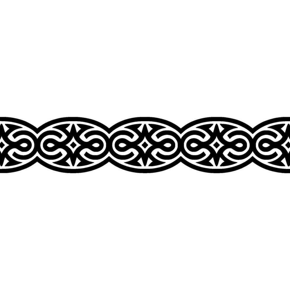 Intricate Celtic Border, Vintage , Ornamental Detail, Pattern vector