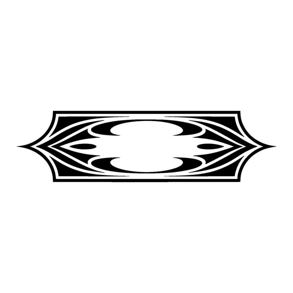 Geometric Tribal Emblem, Vintage Style vector