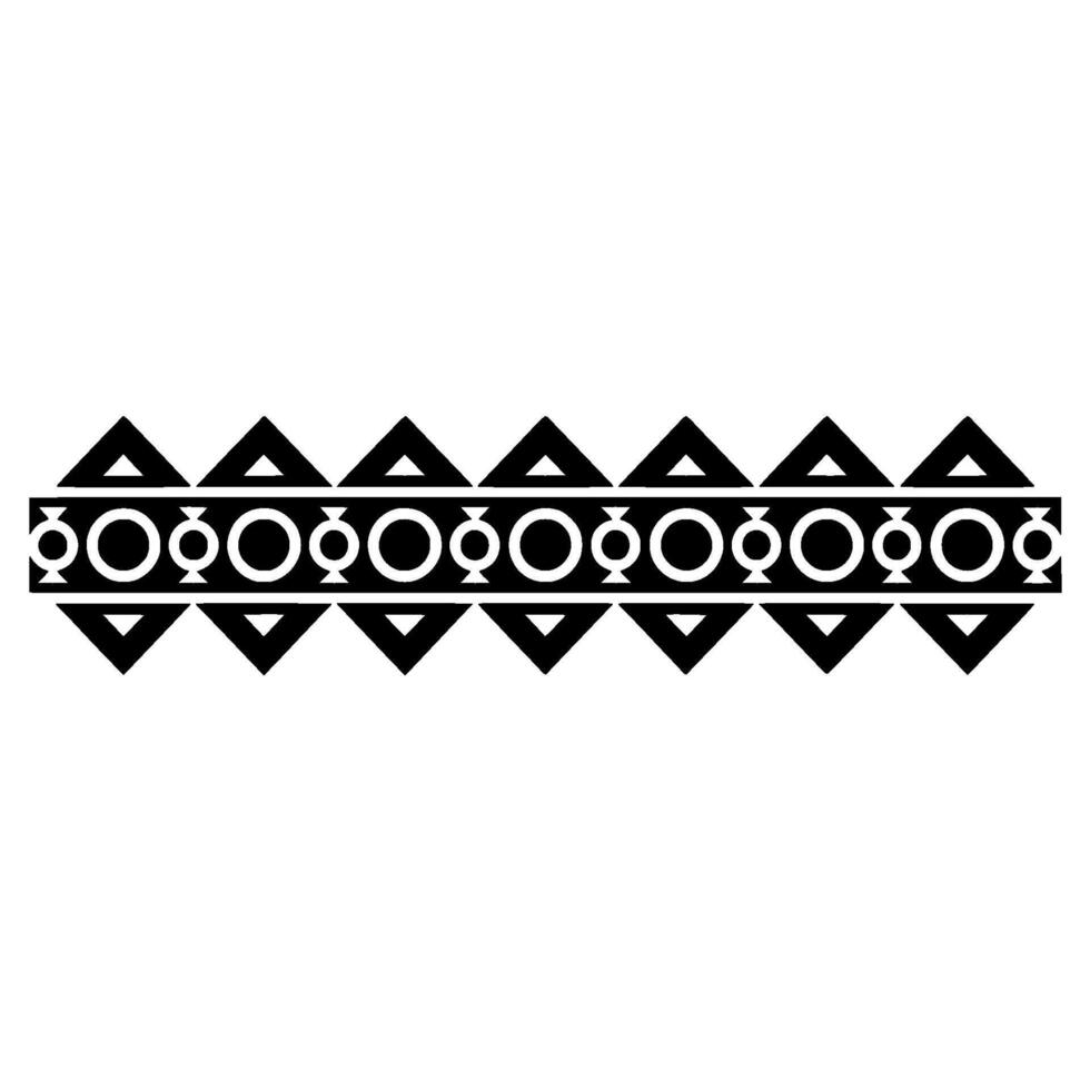 Geometric Tribal Border, Minimalist, alternate version 60 vector