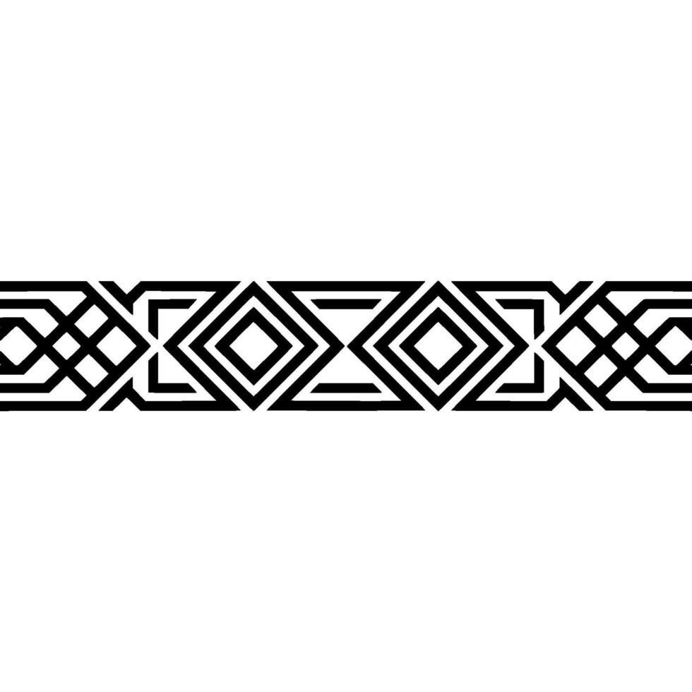 Geometric Border, Art Deco Pattern, Minimalist - Ornament vector
