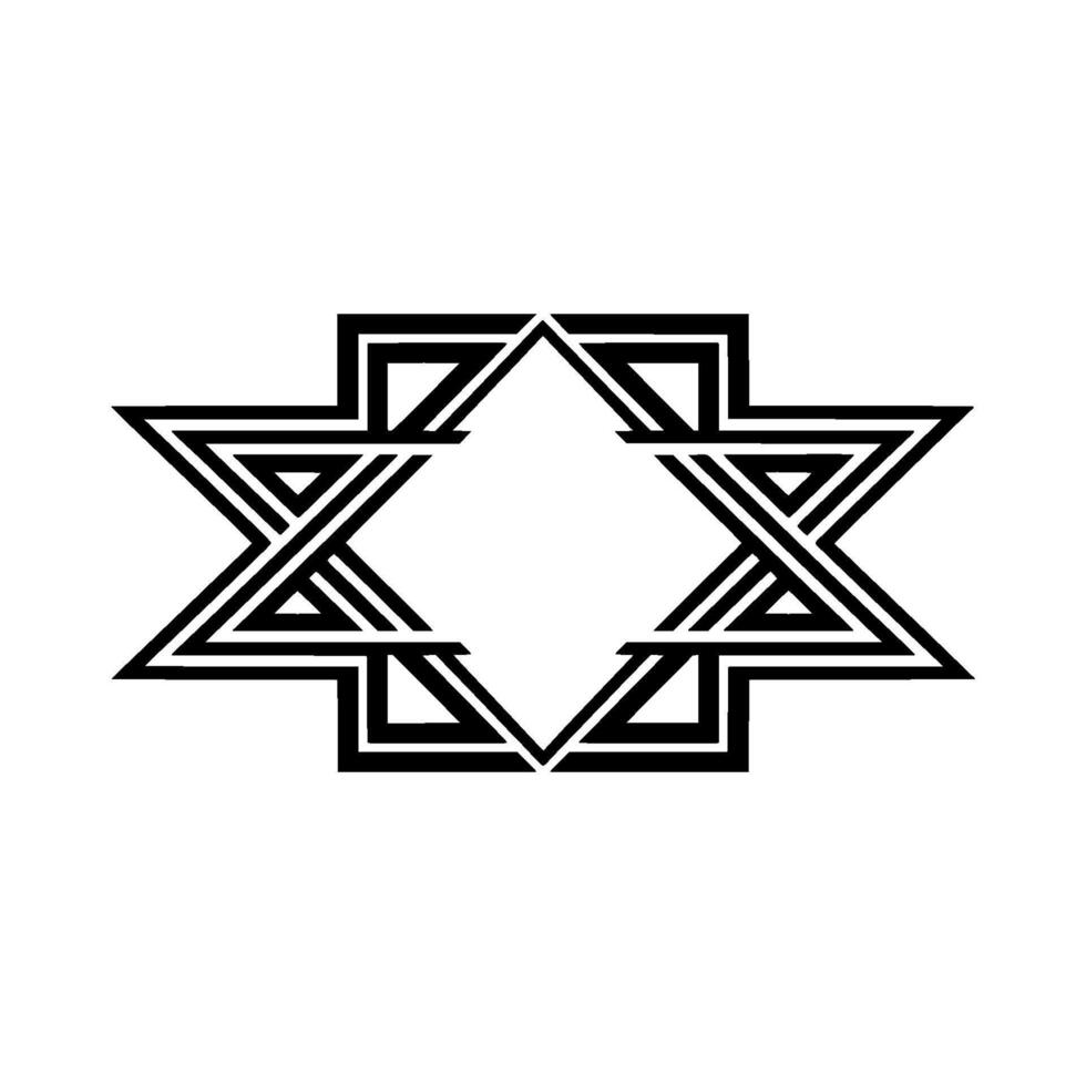 Geometric Starburst, Minimalist , Abstract Symmetry, Star vector