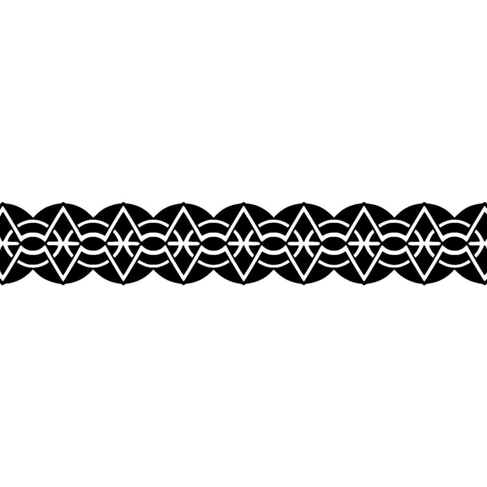 Intricate Celtic Wave Border, Vintage, Pattern vector