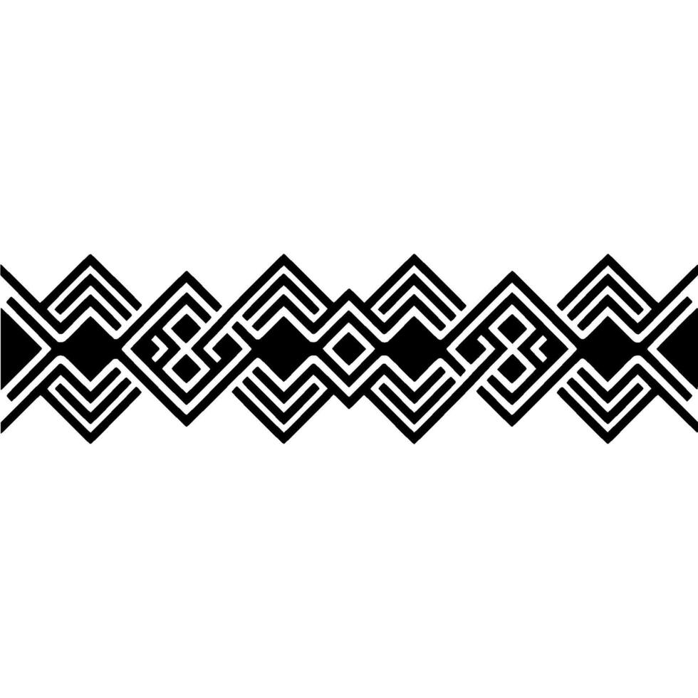 Geometric Border, Intricate Pattern, Modern, Zigzag vector