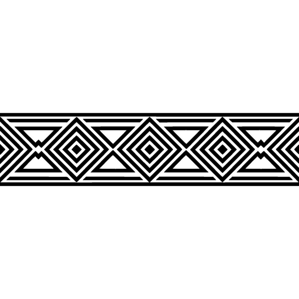 Geometric Deco Border, Minimalist Pattern, Elegant, Repeating vector