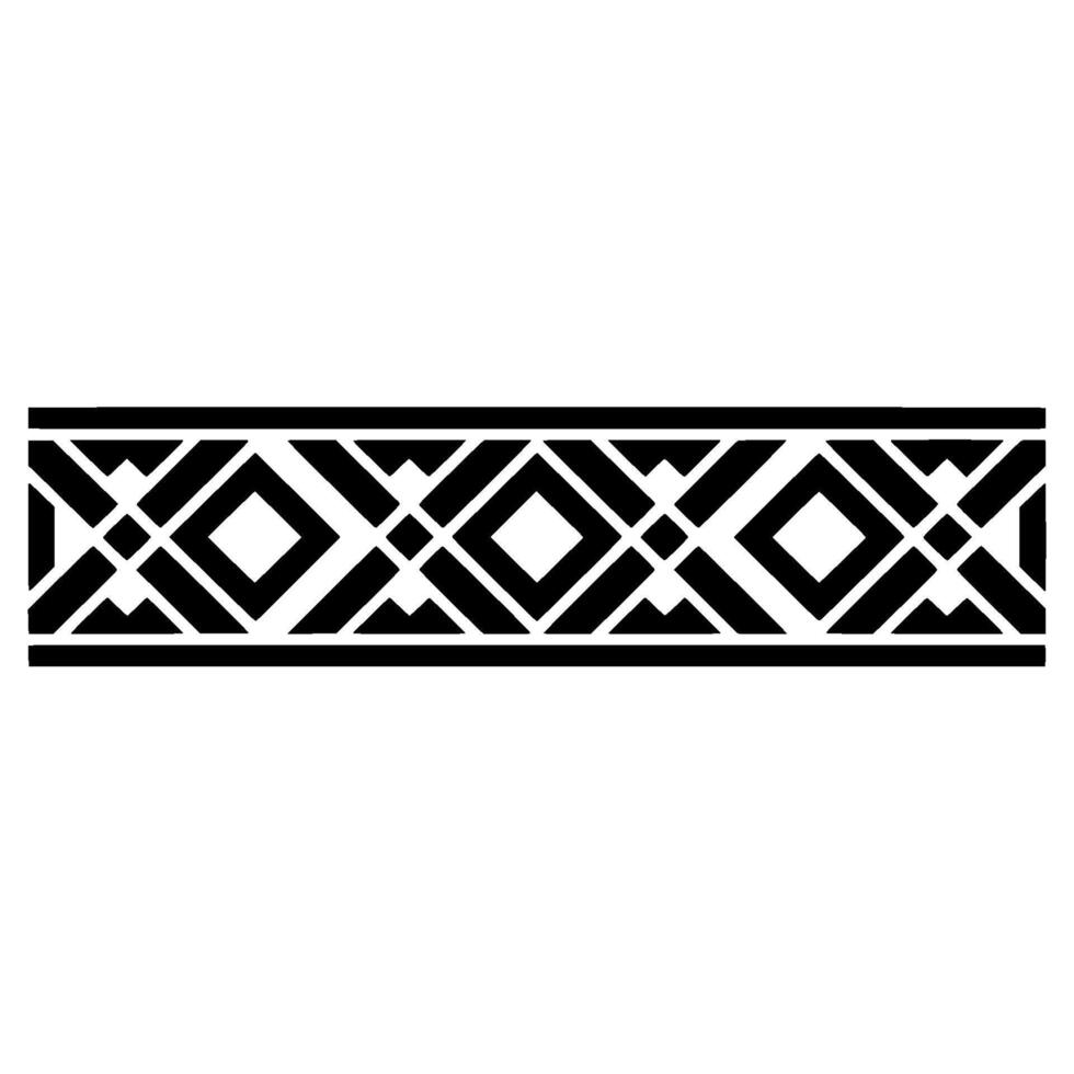 Geometric Border, Art Deco Pattern, Minimalist - Stylized vector