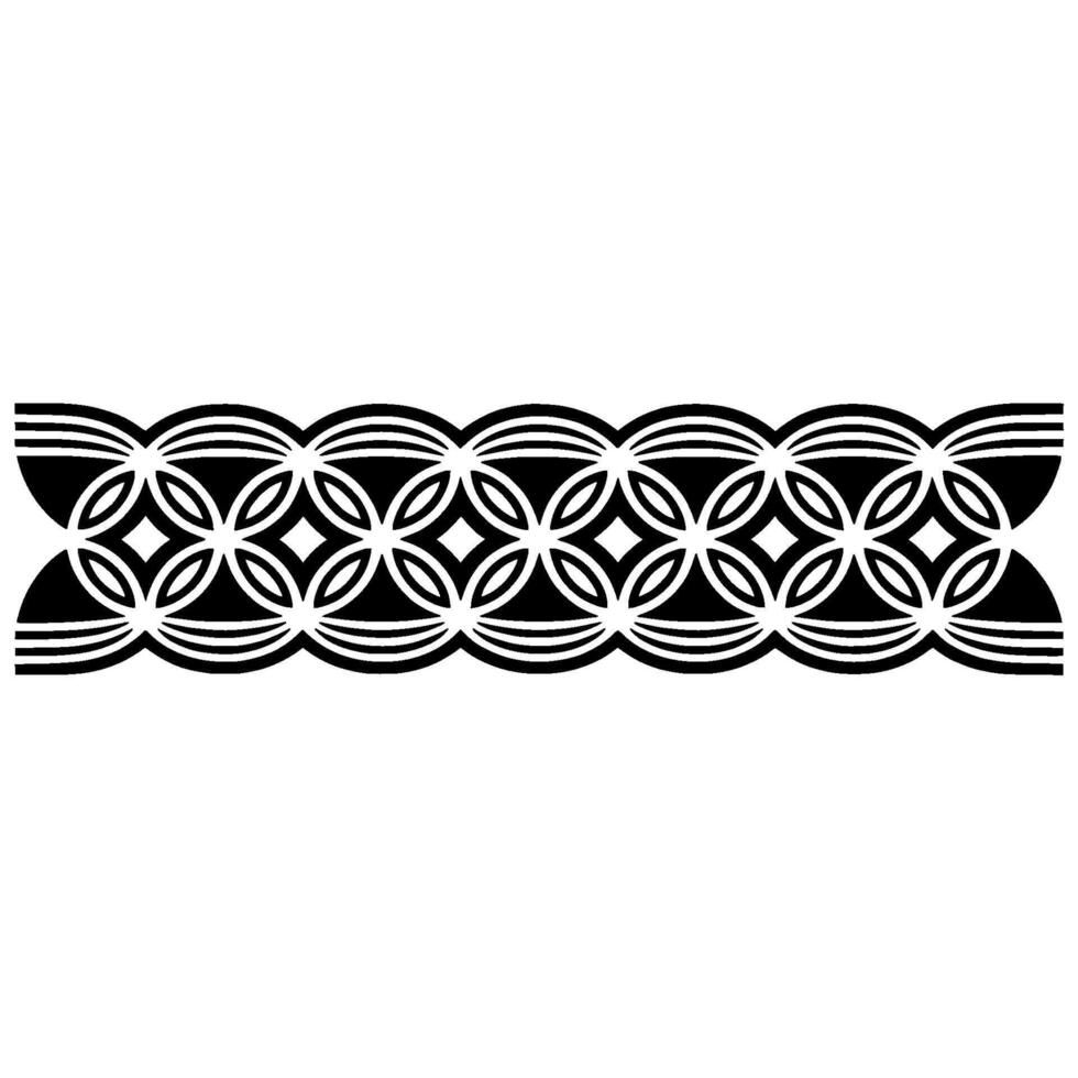 Intricate Ring Border, Geometric Pattern, Vintage vector