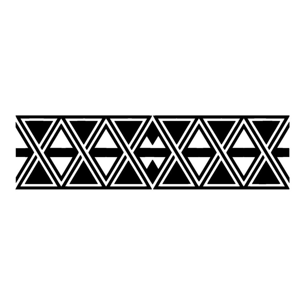 Geometric Tribal Border, Minimalist , Black and White, Abstract vector
