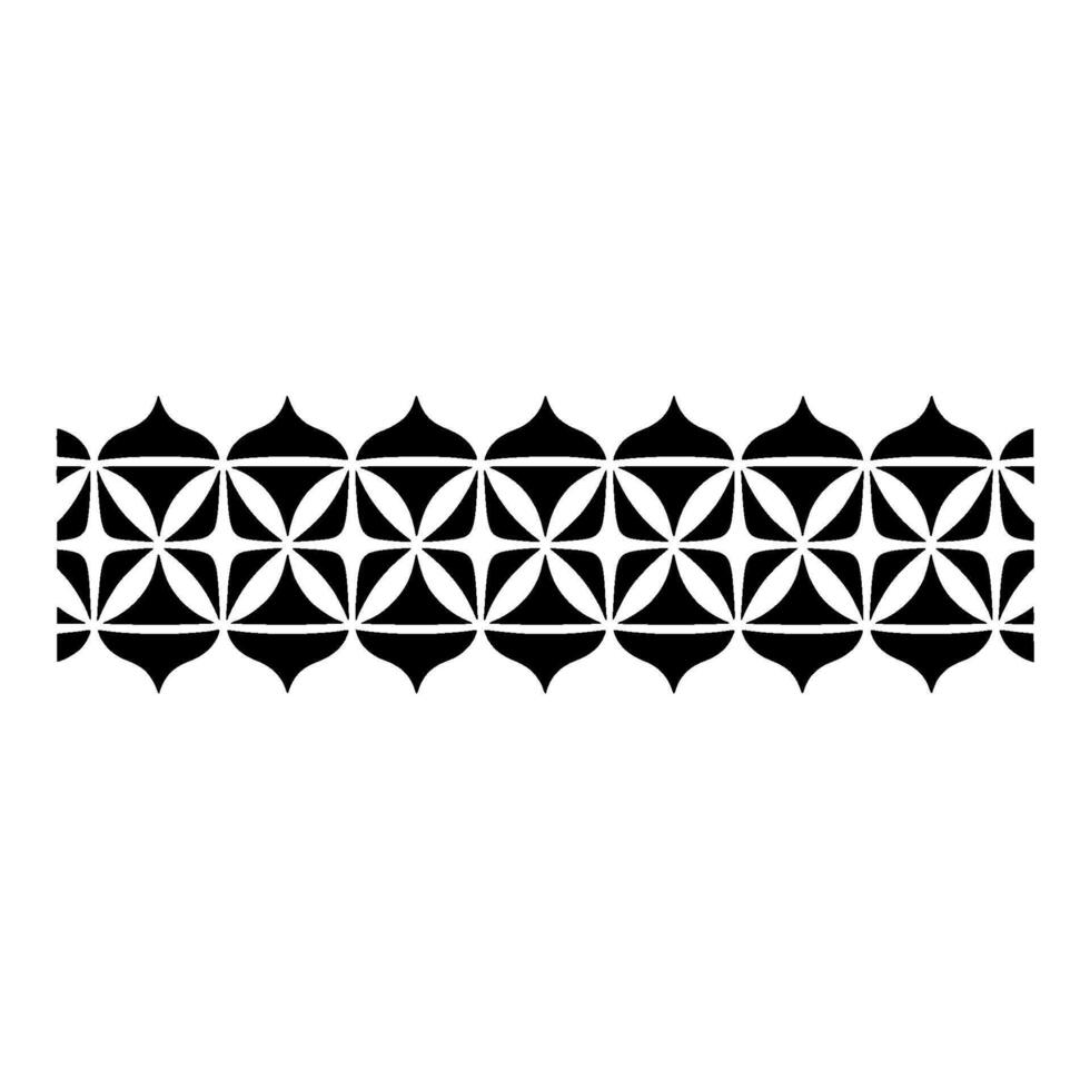 Geometric Border, Repeating Pattern, Minimalist, Symmetry vector