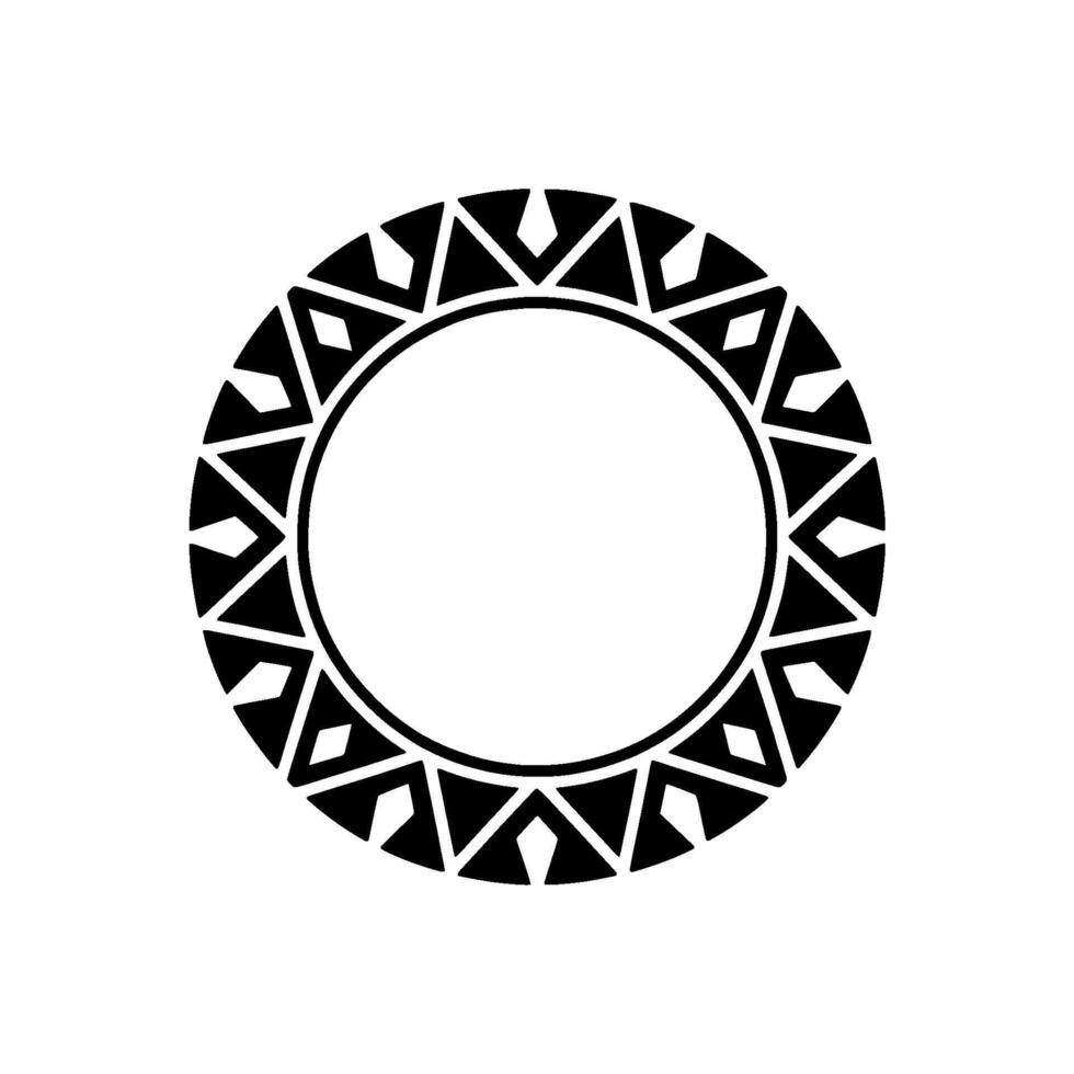 Geometric Tribal Circle, Minimalist, Motif vector