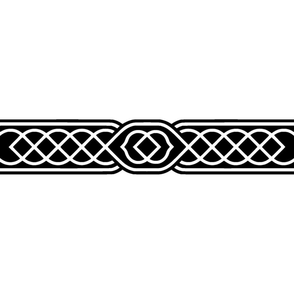 Intricate Celtic Border, Geometric , Vintage Style - Pattern vector