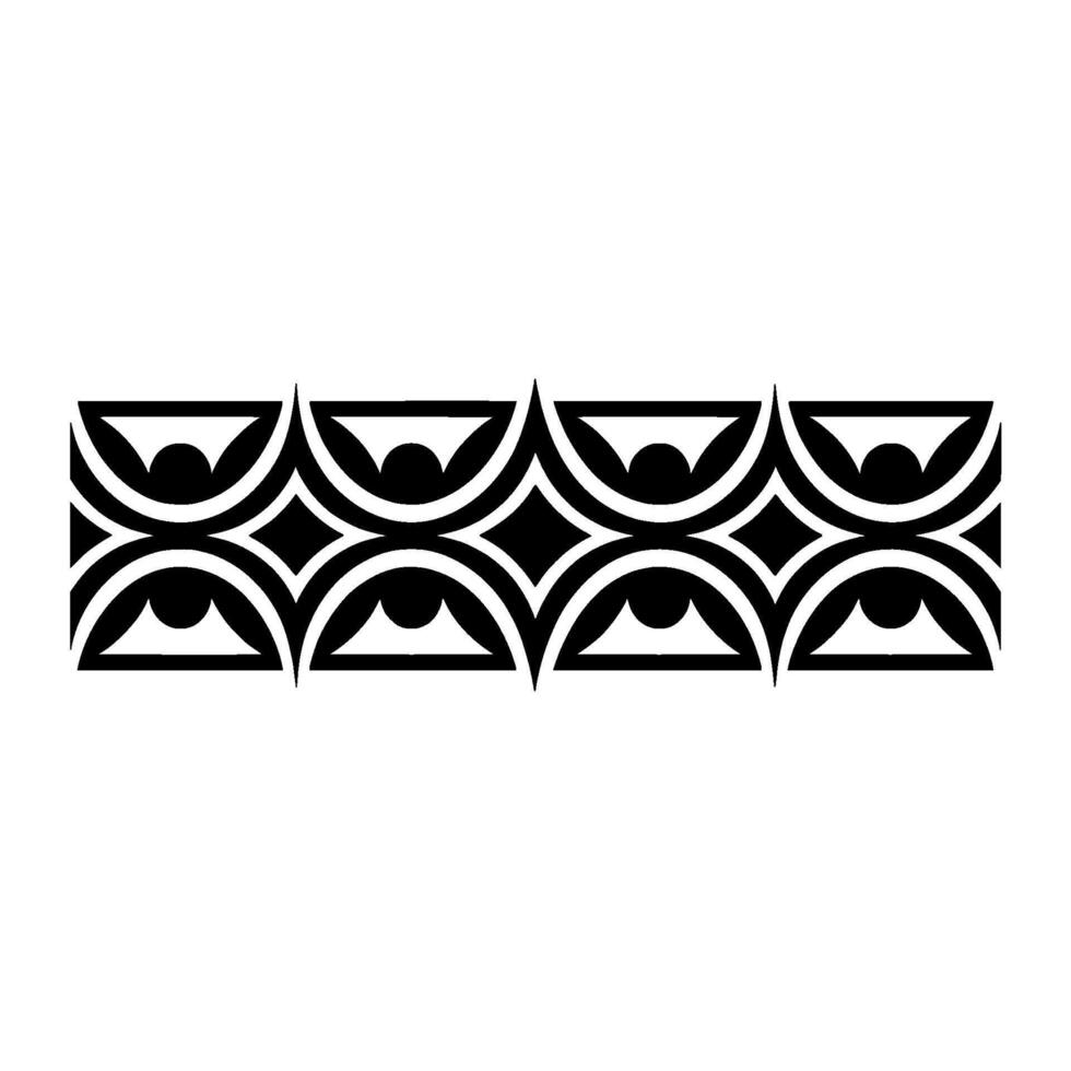 Geometric Deco Border, Minimalist Pattern, Stylized - Geometry vector