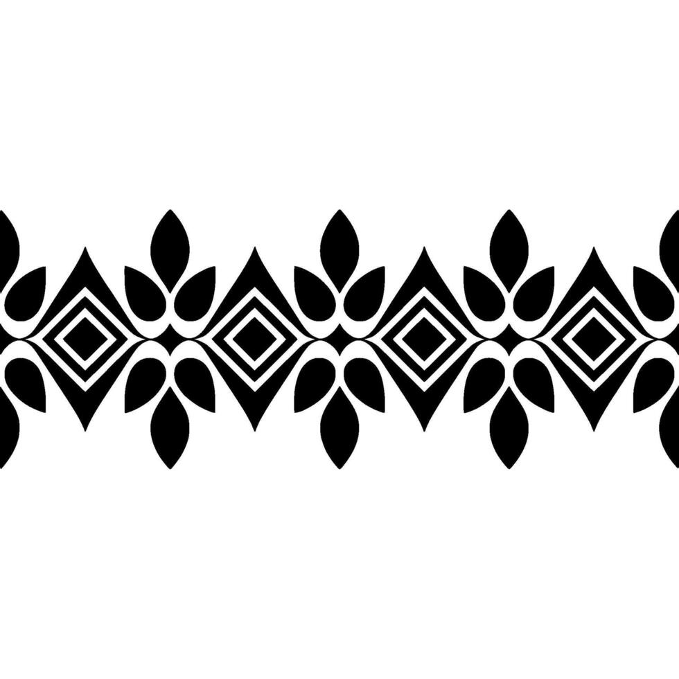 Geometric Leaf Border, Minimalist Pattern, Subtle Texture vector