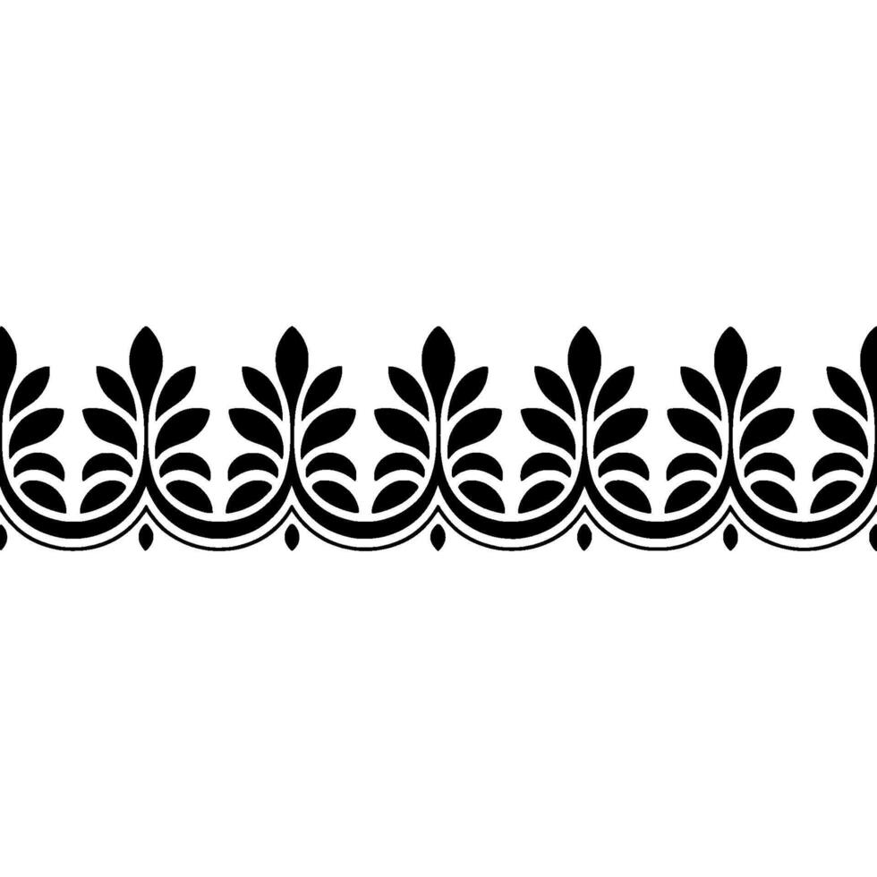 Elegant Botanical Border, Vintage - Art nouveau vector