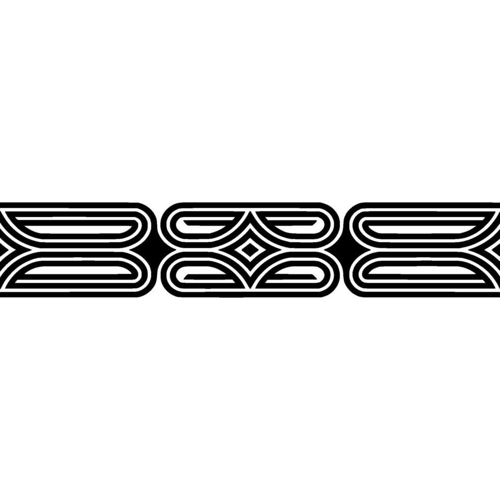 Geometric Deco Border, Minimalist Pattern, Elegant, Ornamentation vector