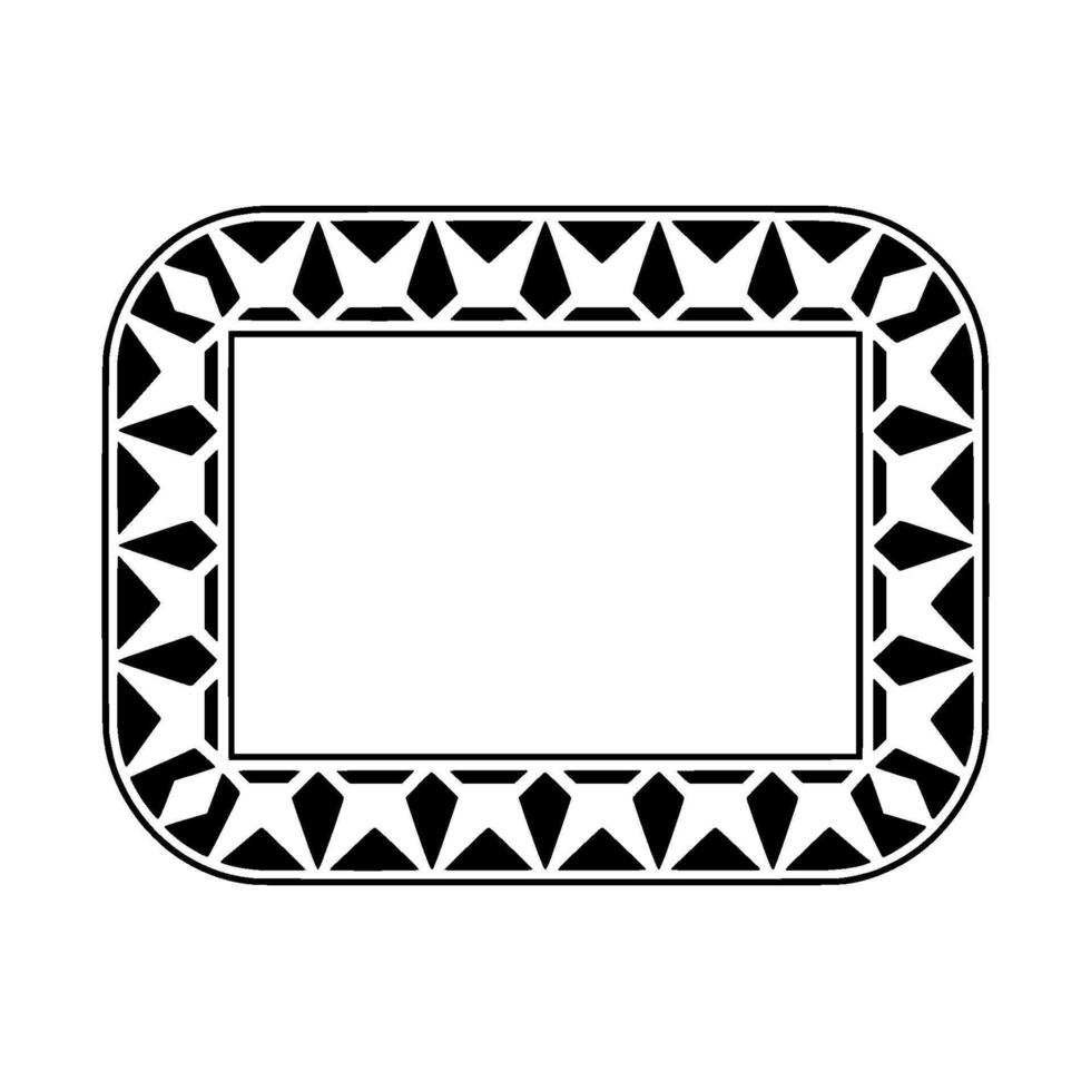 Geometric Frame, Minimalist , Abstract Pattern, Monochrome vector