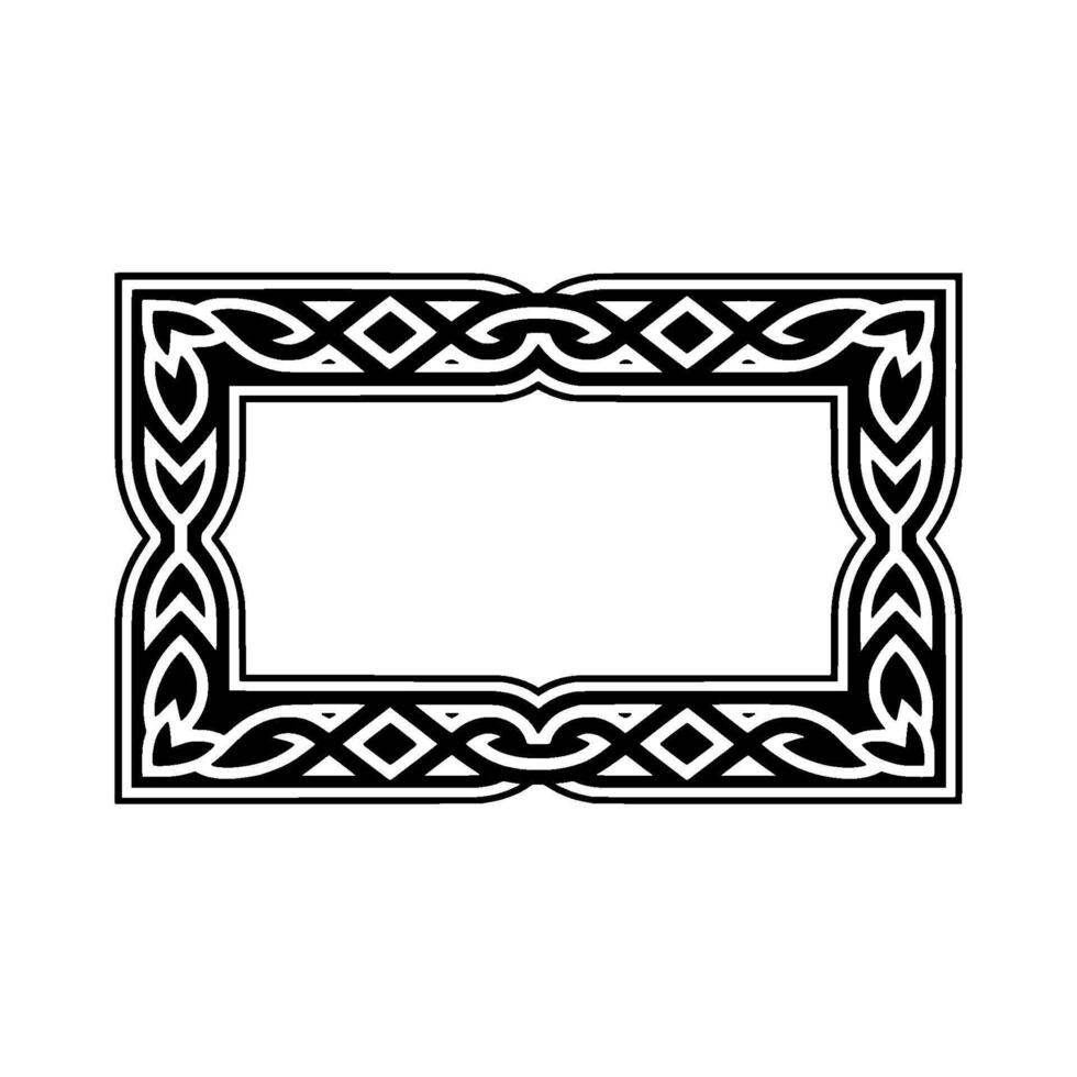 Intricate Celtic Frame, Vintage , Decorative Border - Ornate vector