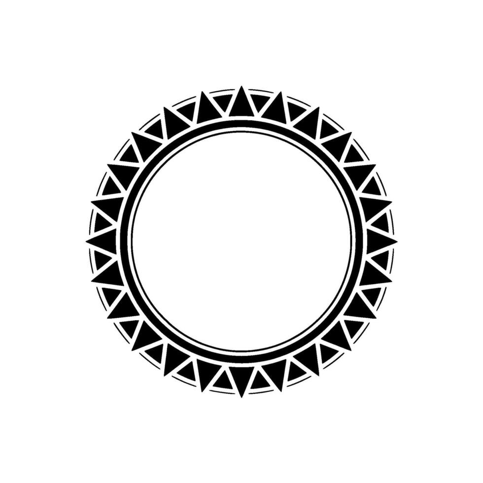 Geometric Tribal Frame, Minimalist - Triangle vector