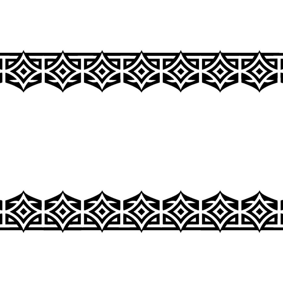 Geometric Border, Intricate Pattern, Minimalist, Art vector