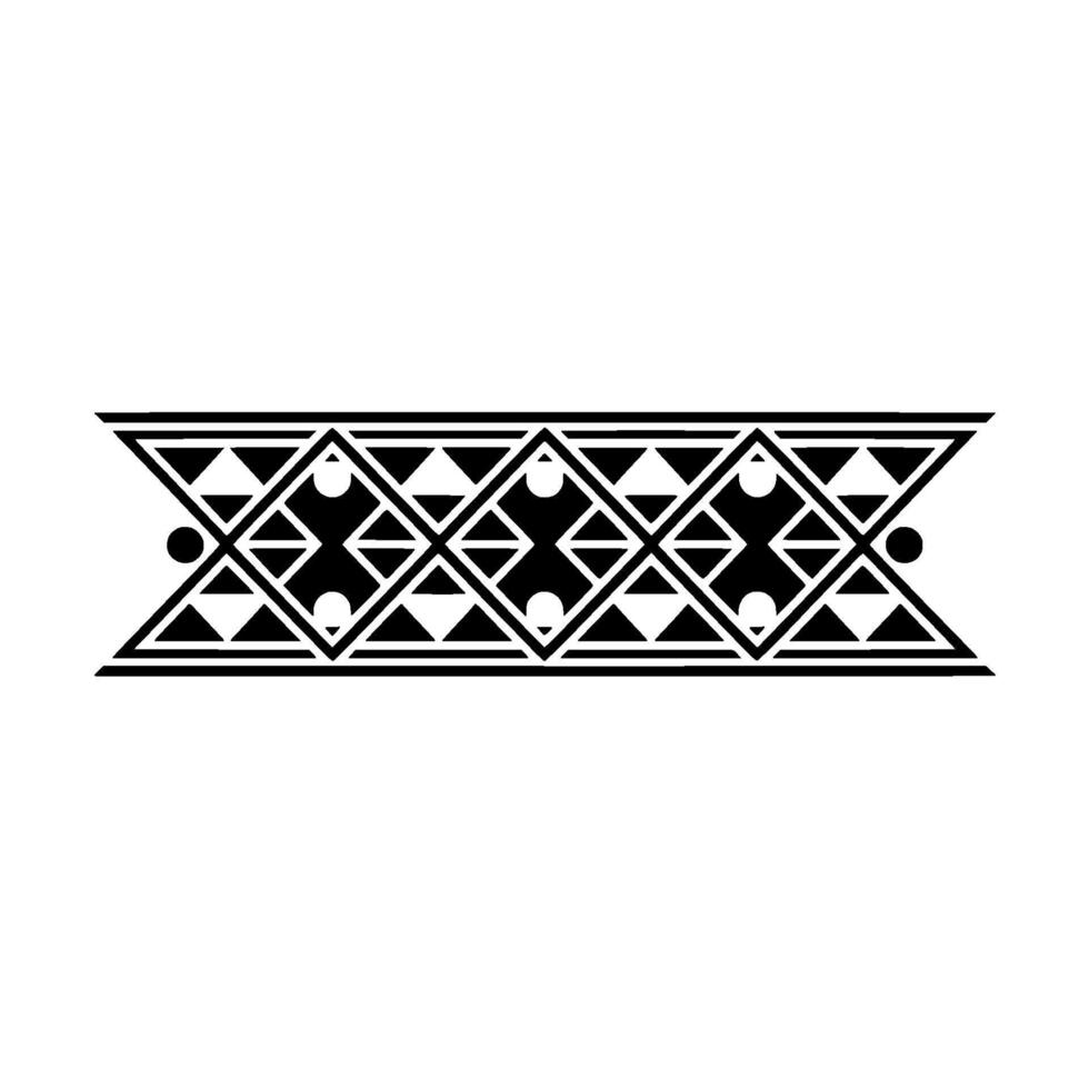 Geometric Tribal Border, Minimalist Black White, Geometry vector