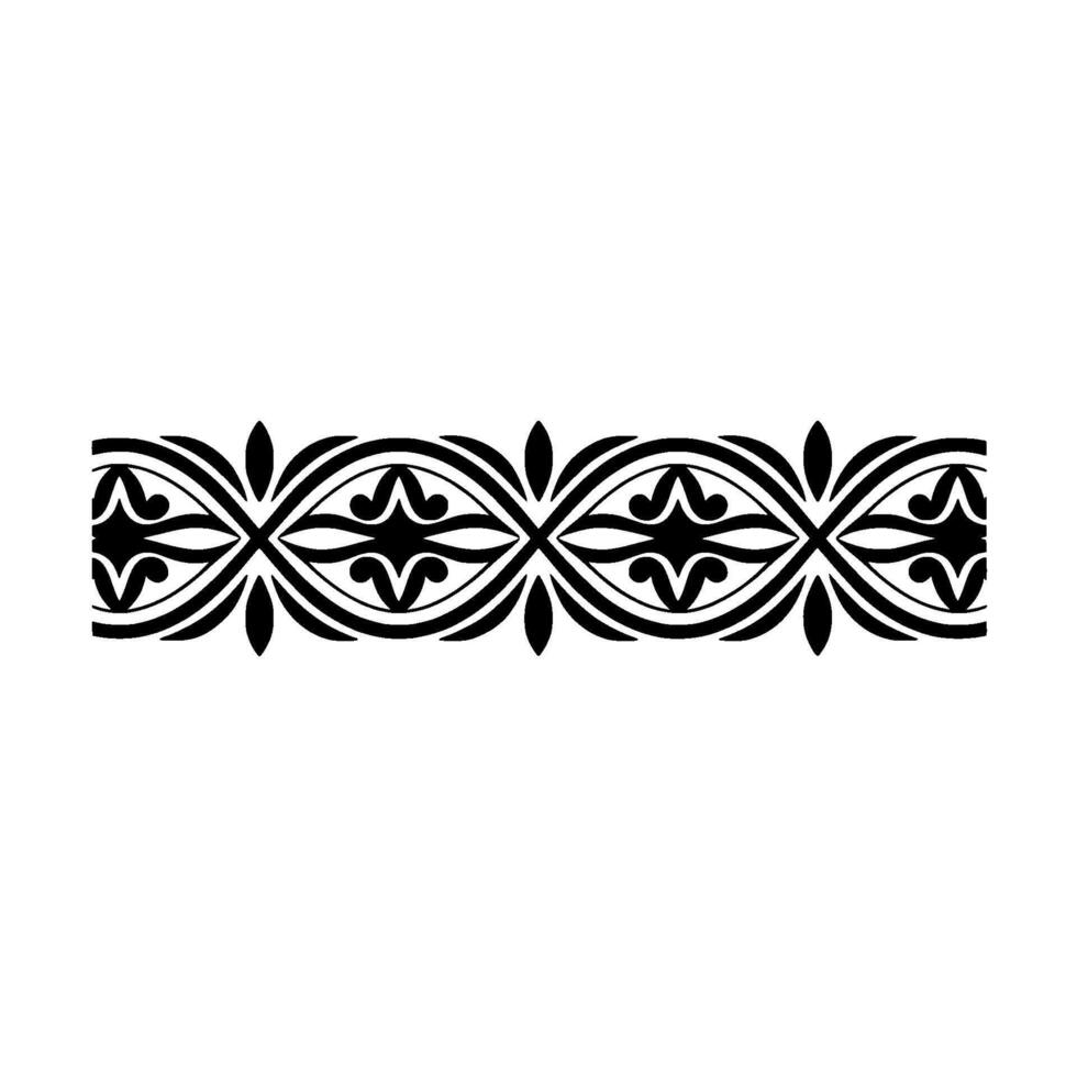 Intricate Black Border, Decorative Swirls, Vintage, Floral vector
