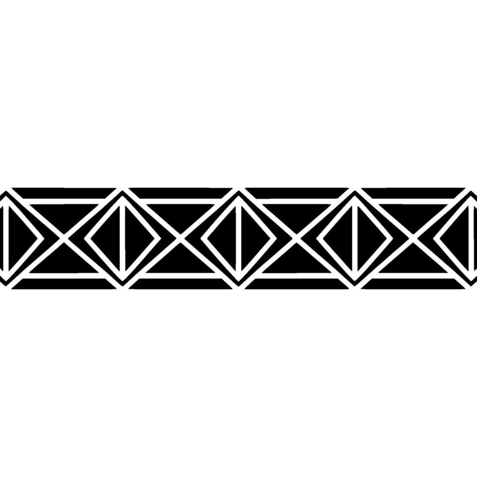 Geometric Deco Border, Minimalist Pattern, Elegant, Triangles vector